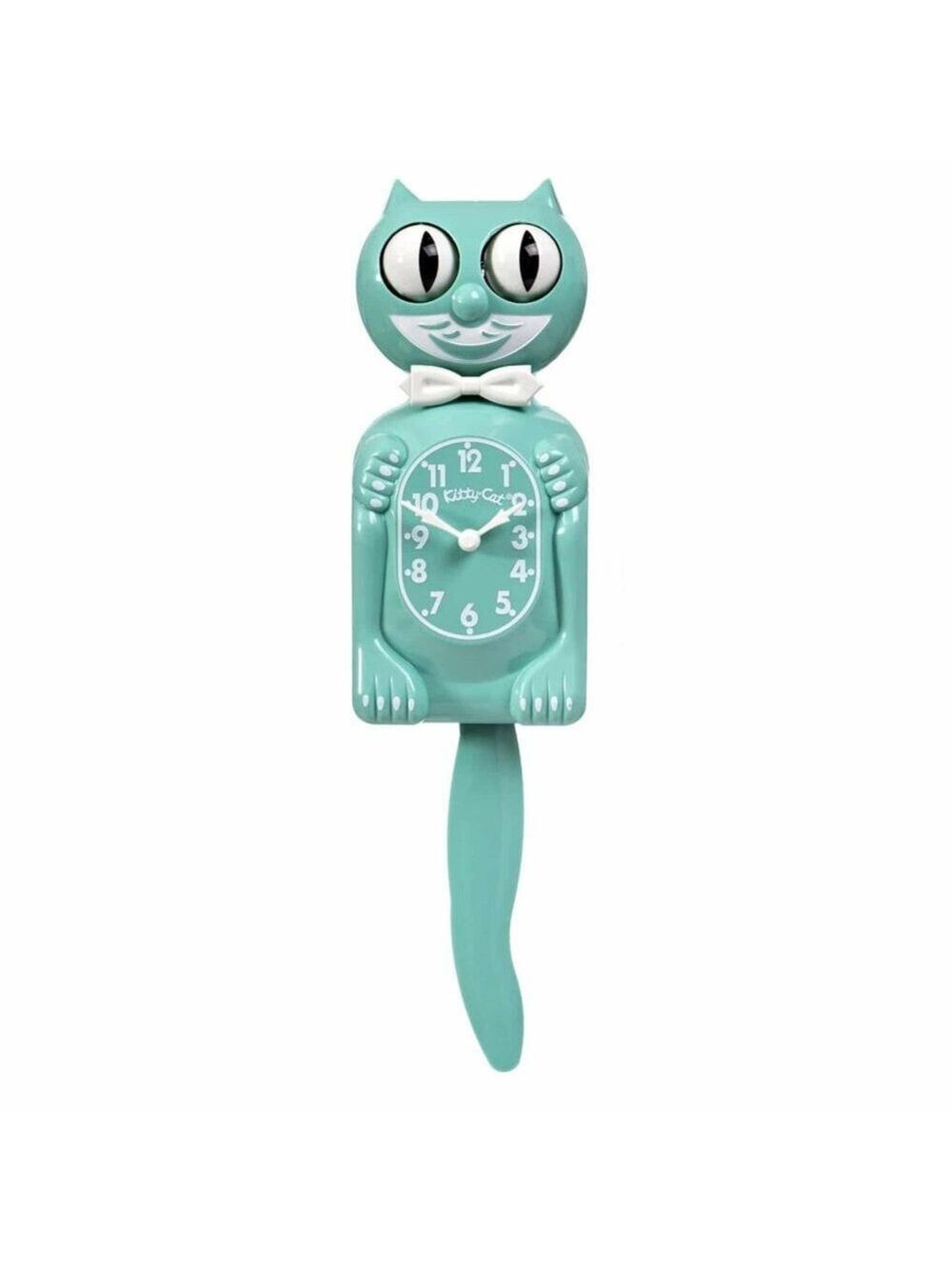 Ocean Waves Green Kitty-Cat Kit-Cat clock Kat Klock - Picture 1 of 4